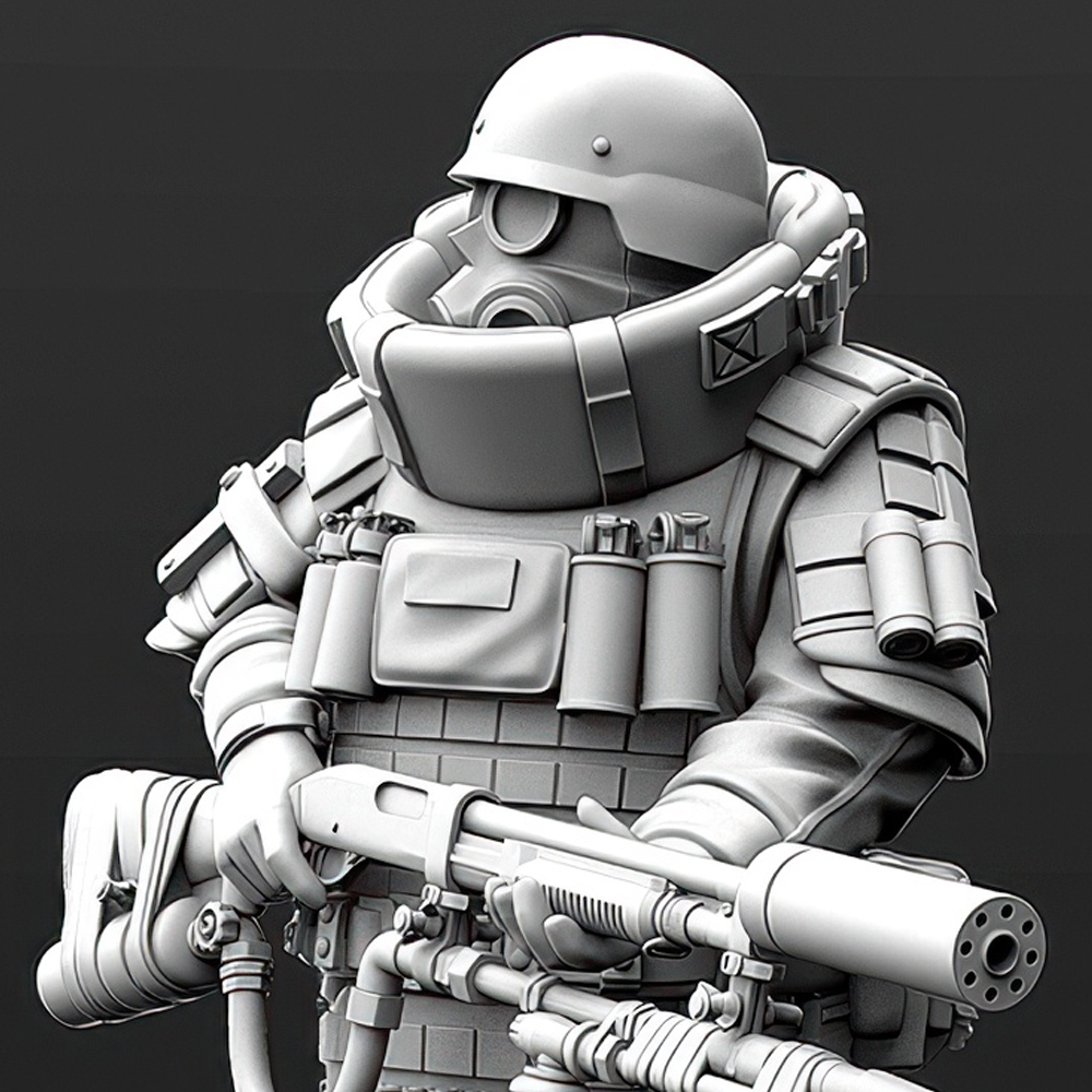 Science Hunter - robot, harsmodelfiguur, GK, sciencefictionthema, Mutant Hunter
