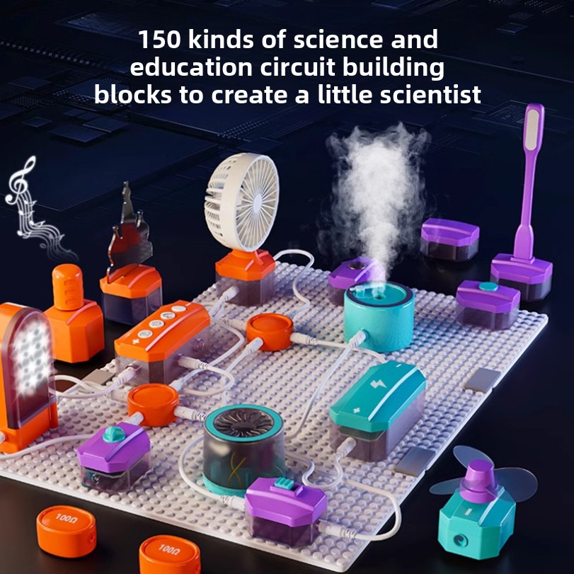 Science Toys Diy - Circuit Experiment Bouwstenen Speelgoed Assemblage Wetenschapsexperiment