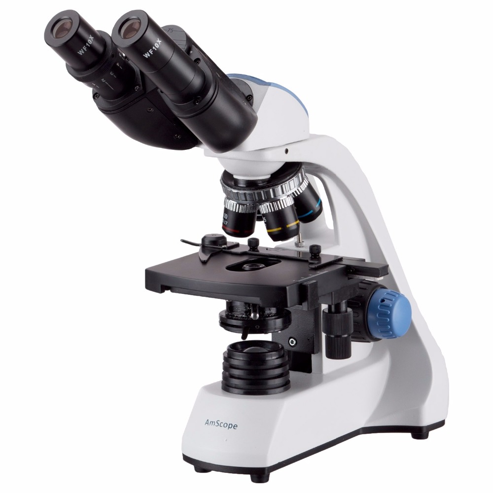 Microscope Compound 40X - Amscoop 40x-2000x Led Binoculaire Samengestelde Microscoop