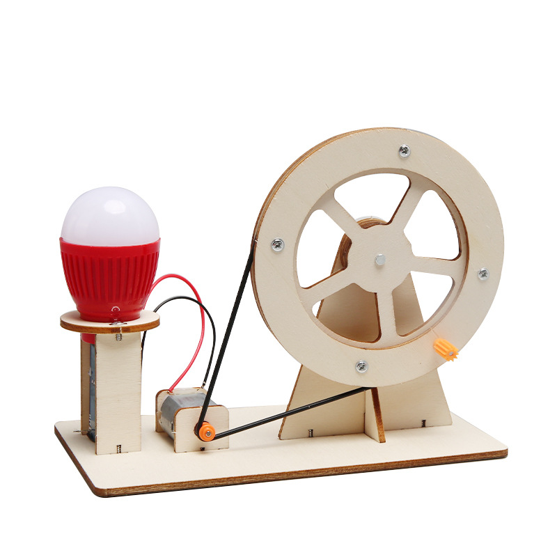 Science Diy Model - Mini DIY Hand Crank Generator Gloeilamp