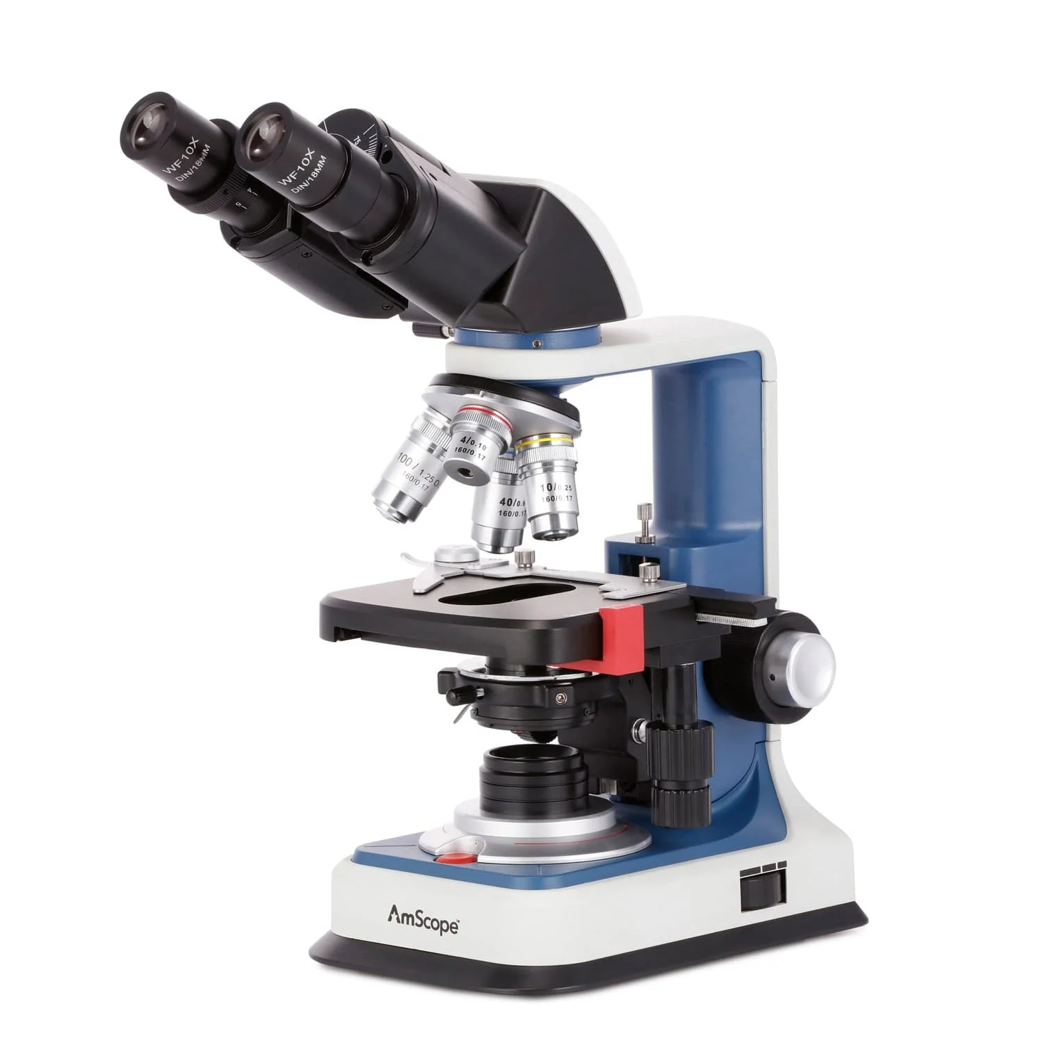 Microscope Compound 40X - Amscoop 40x-2500x USB-C Oplaadbare Student Binoculaire