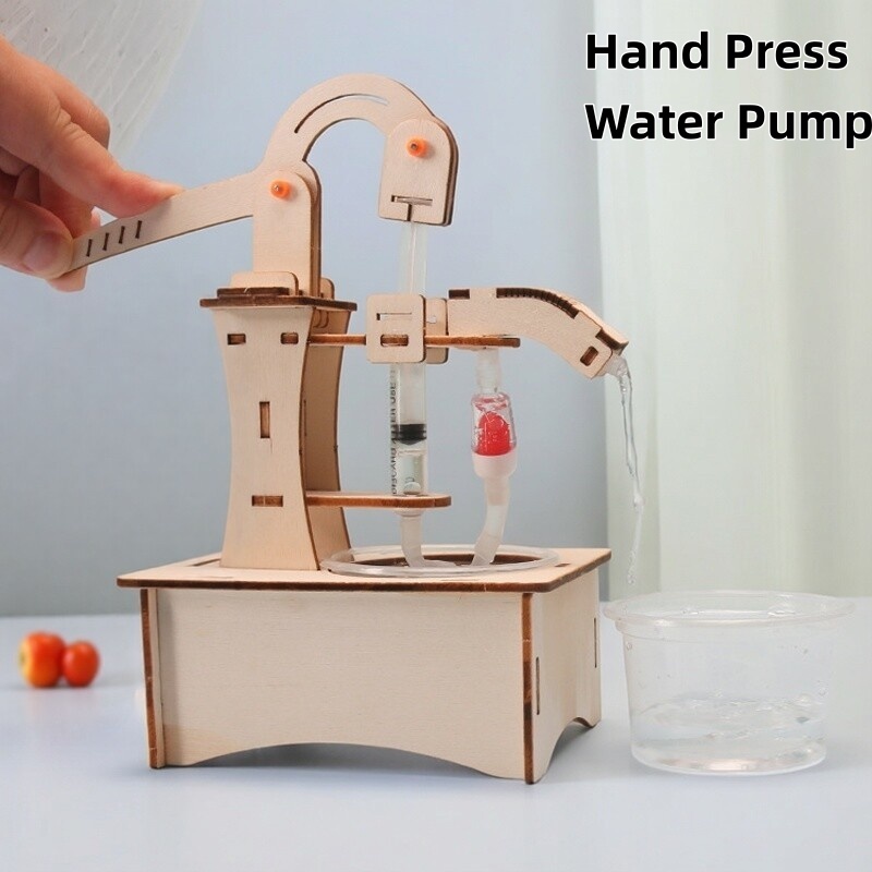 Science Diy Model - Houten DIY handpomp-wellmodel STEM educatief wetenschappelijk
