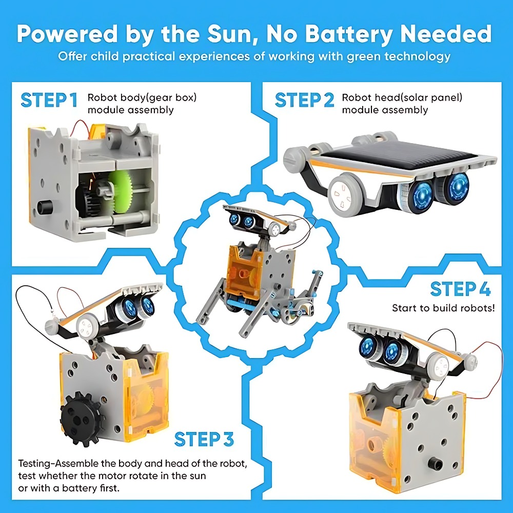 Zonne-robot bouwstenen 12 in 1 - Science Toys Diy recensie en prijs