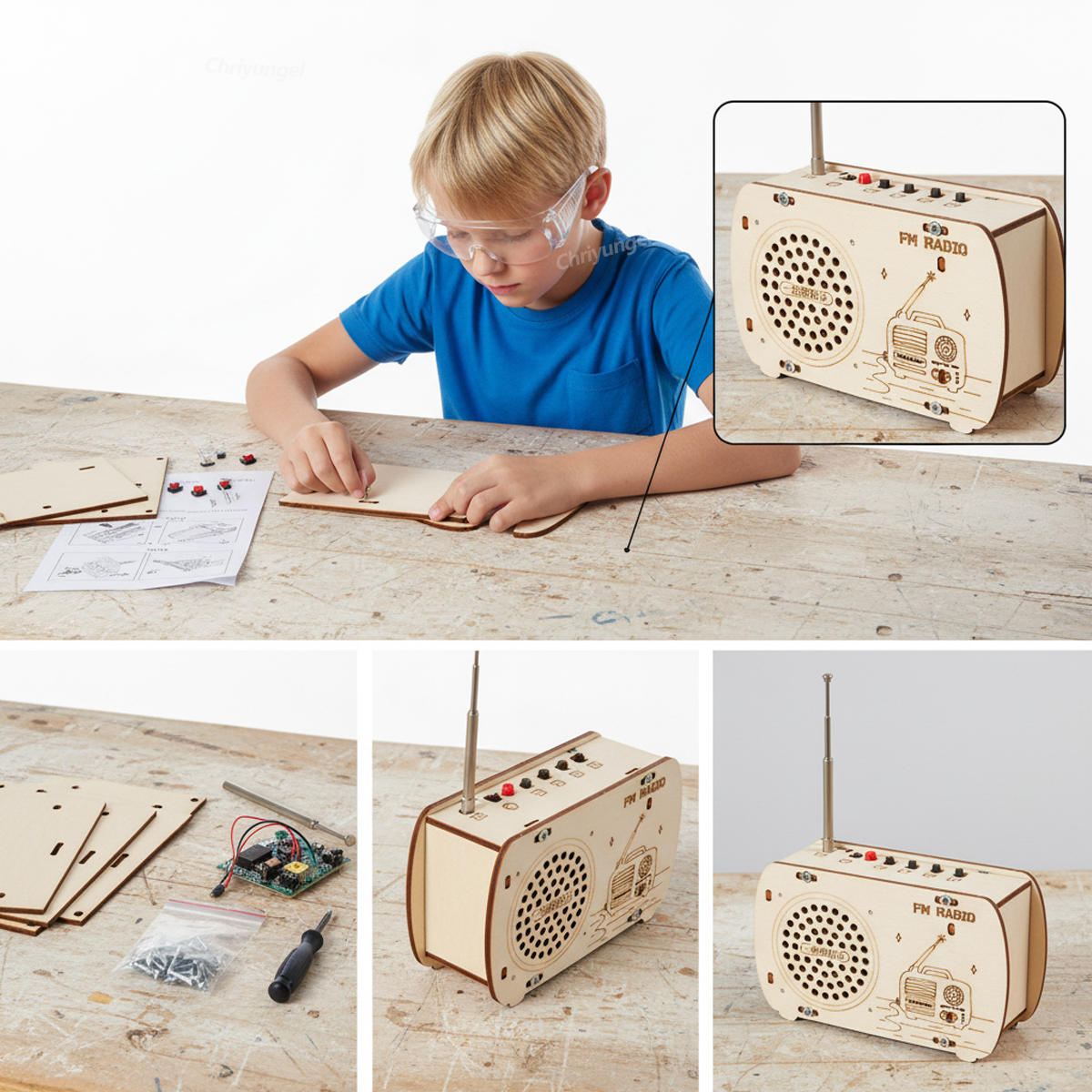DIY Houten Radio Bouwpakket Re - Science Project Kit recensie en prijs