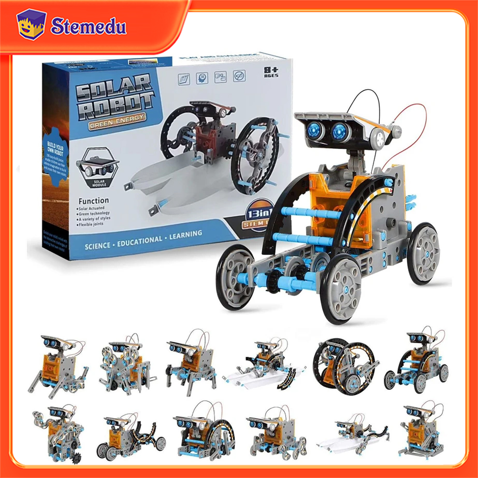 13-in-1 robotwetenschappenset  - Science Toys Diy recensie en prijs