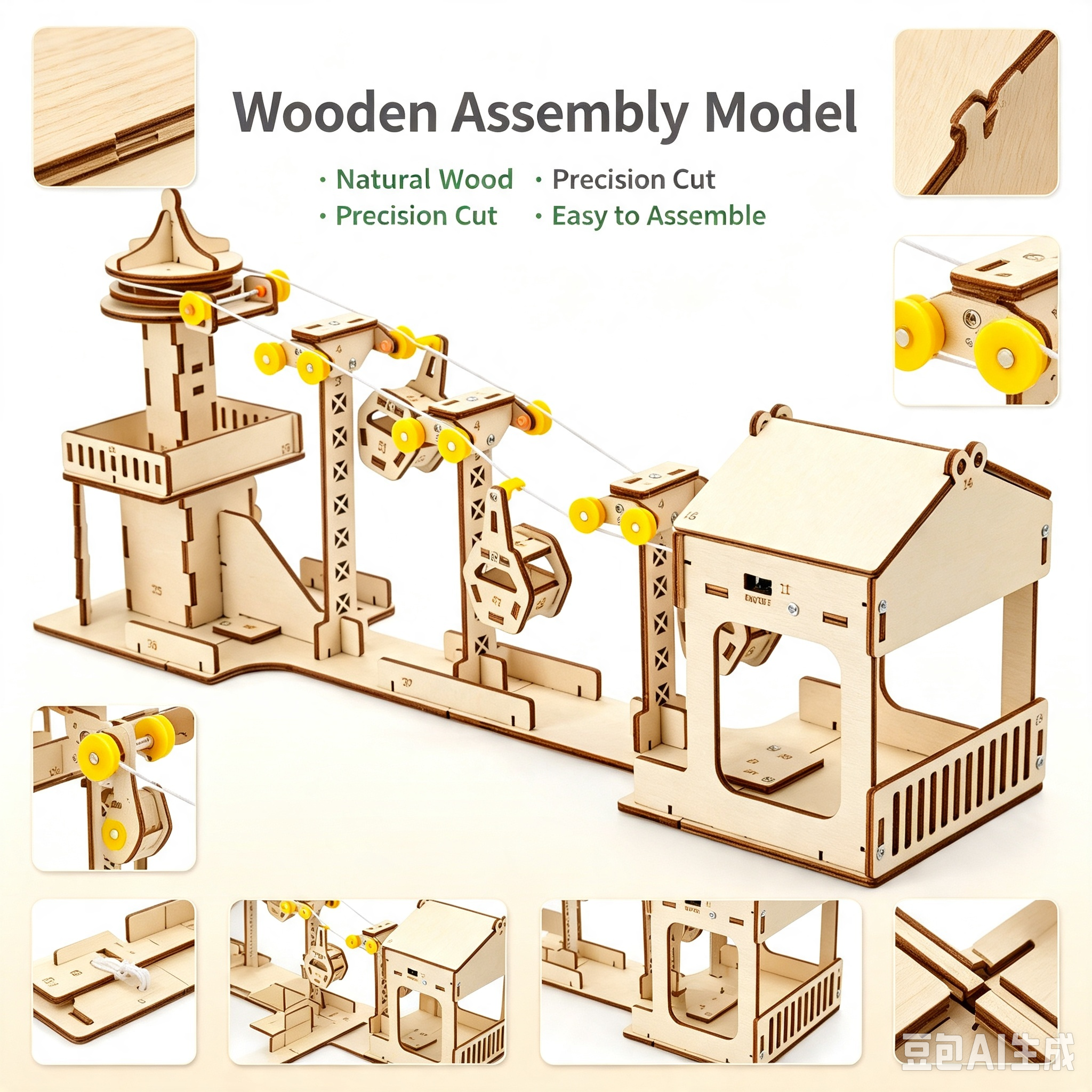 DIY kabelbaanmodelbouwset, wet - Science And Invention recensie en prijs