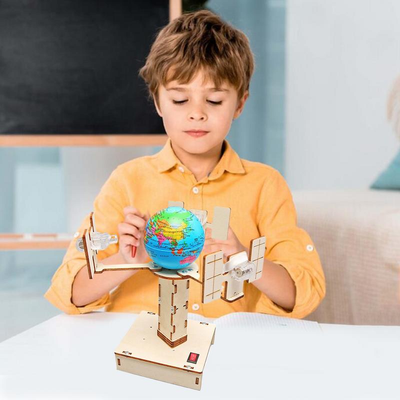 Houten Satelliet Model Maken S - Science Project Toys Making recensie en prijs