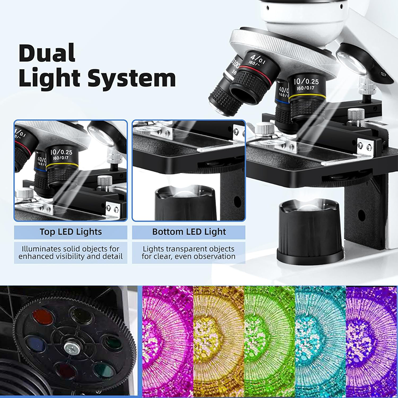 Verrekijker-composietmicroscoo - Microscope Compound 40X recensie en prijs